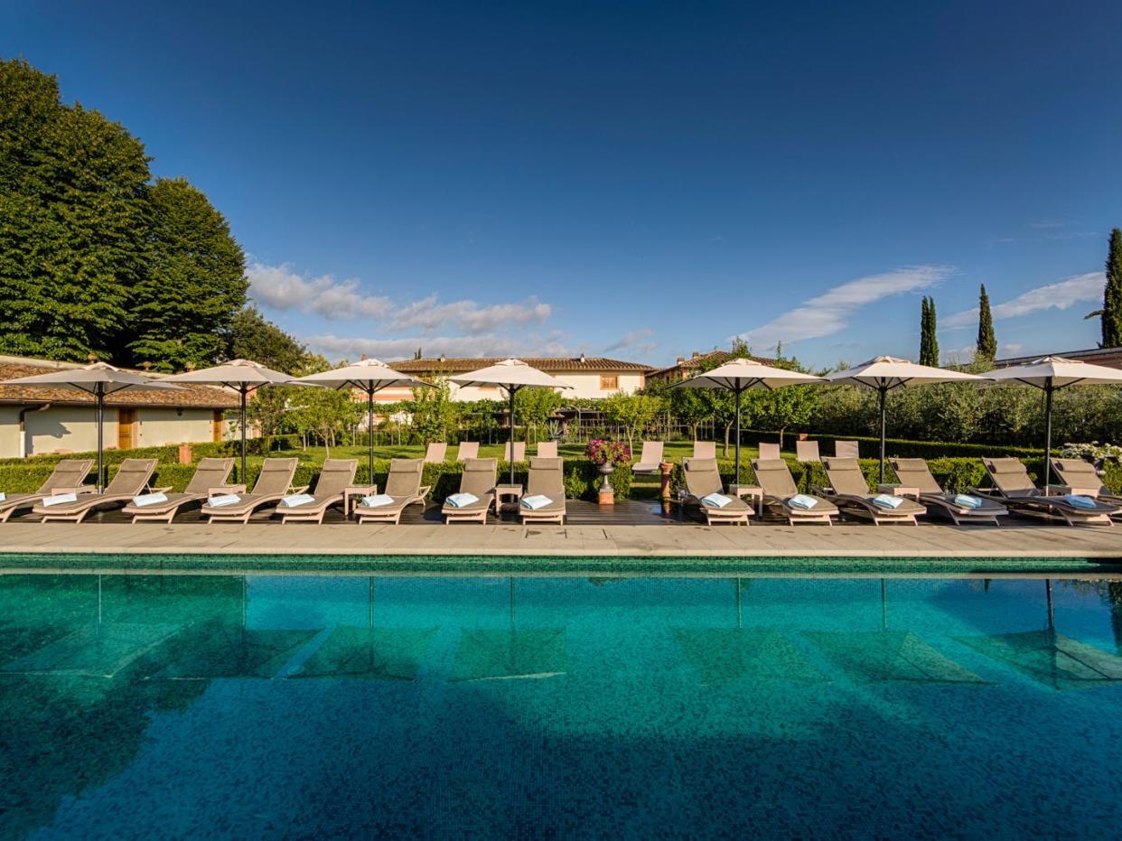 The pool at Villa Olmi Firenze, Florence, Italy, "luxury hotels around the world that start at $150 a night"