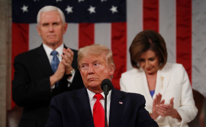 U.S. President Trump delivers State of the Union address at the U.S. Capitol in Washington