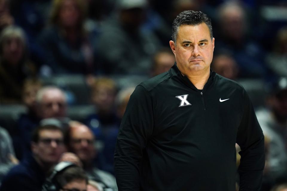 Xavier head coach Sean Miller watches play in the second half against Southern University.
