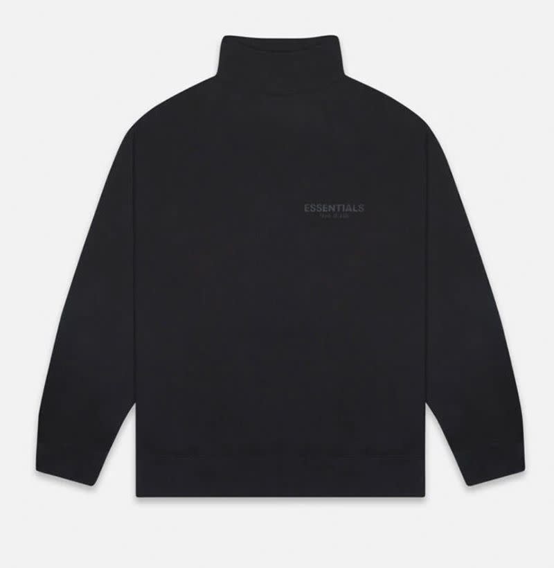 Black Mock Neck Sweatshirt