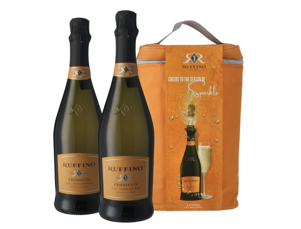 Ruffino Prosecco Twin Pack (Free Cooler Bag) 750ml x 2 [U.P. $95.60], Orange, Large