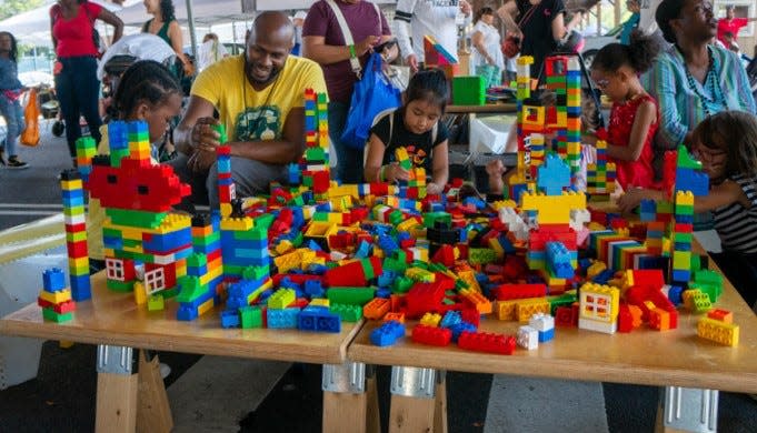 A lego build can be enjoyed at this month's First Friday festivities in Eustis.