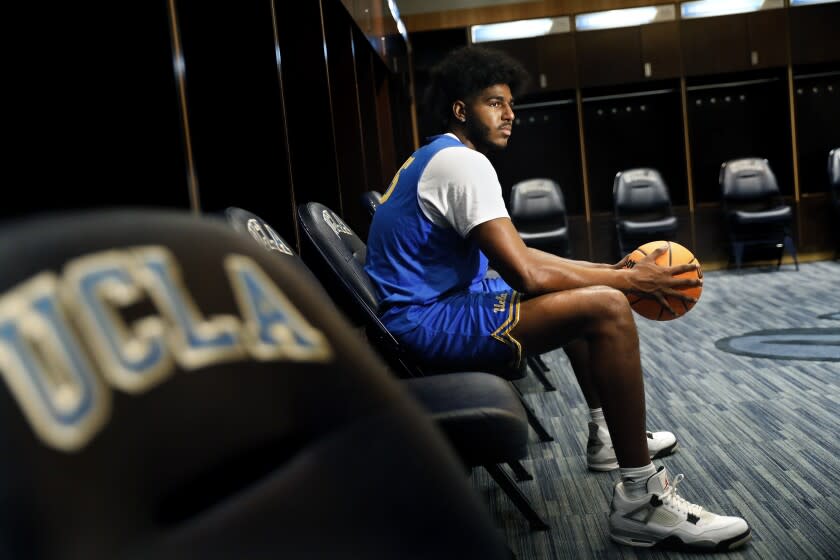 LOS ANGELES-CA-AUGUST 30, 2021: Myles Johnson is photographed on campus at UCLA on Monday, August 30, 2021. (Christina House / Los Angeles Times)