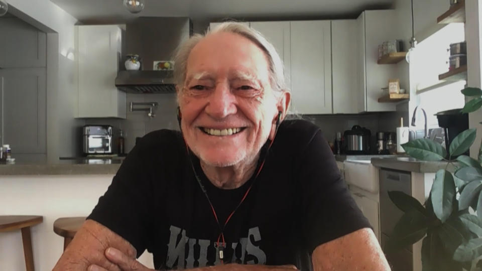 Musician Willie Nelson during an interview on September 15, 2020