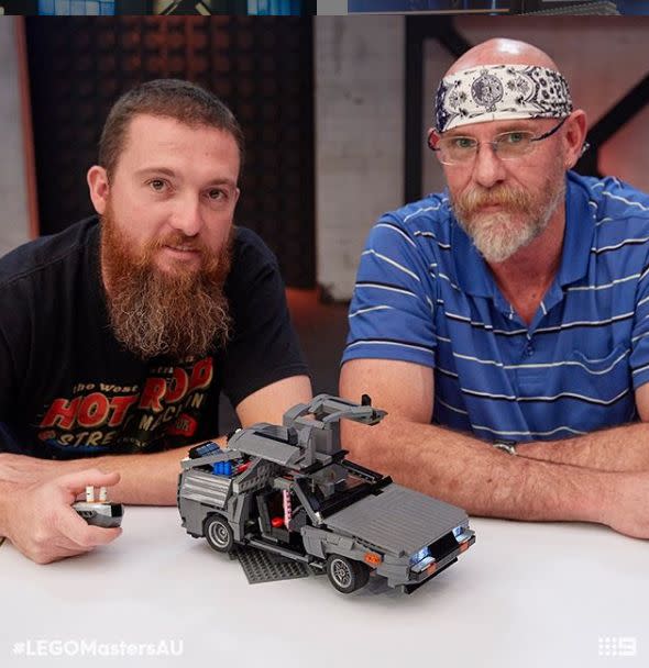 Gerhard and colleague David were fan favourites on Lego Masters and eventually finished second. Photo: Channel Nine