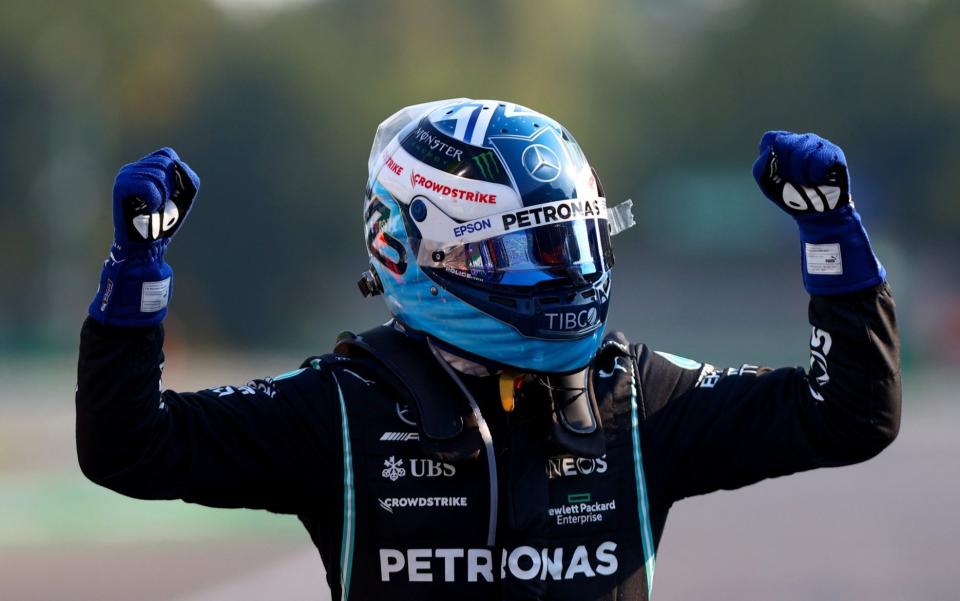 Valtteri Bottas won the sprint are at Monza at the end of a week when it was confirmed he won't be at Mercedes next year - GETTY IMAGES