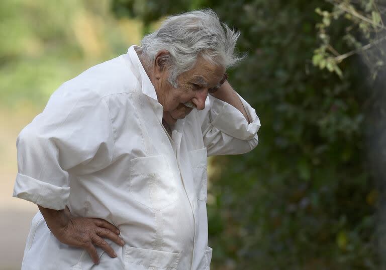 El expresidente uruguayo José Mujica en su finca en Rincón del Cerro, Montevideo