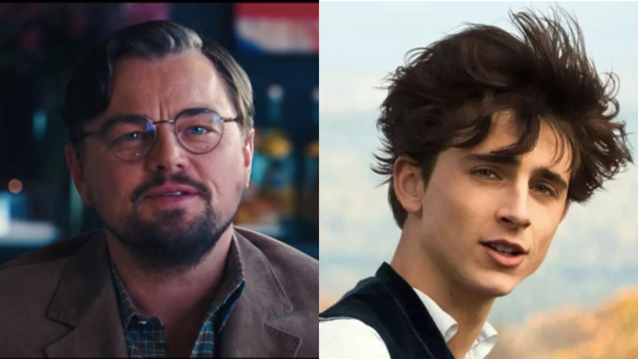  Leonardo DiCaprio and Timothée Chalamet 