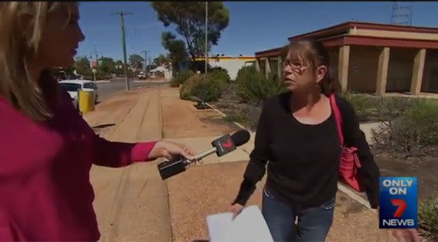 Ms Vincenti told a reporter outside the court she was sorry for her actions. Photo: 7 News