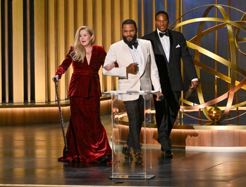 The Primetime Emmy Award Winner, who revealed her MS diagnosis in 2021, got an extended standing ovation after she appeared at the ceremony to present the award for Outstanding Supporting Actress in a Comedy Series to Ayo Edebiri for “The Bear.” Rob Latour/Shutterstock