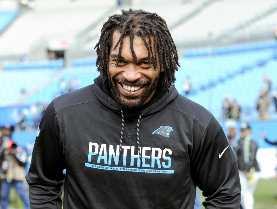 Julius Peppers was in a Nelly music video. (AP Photo/Mike McCarn)