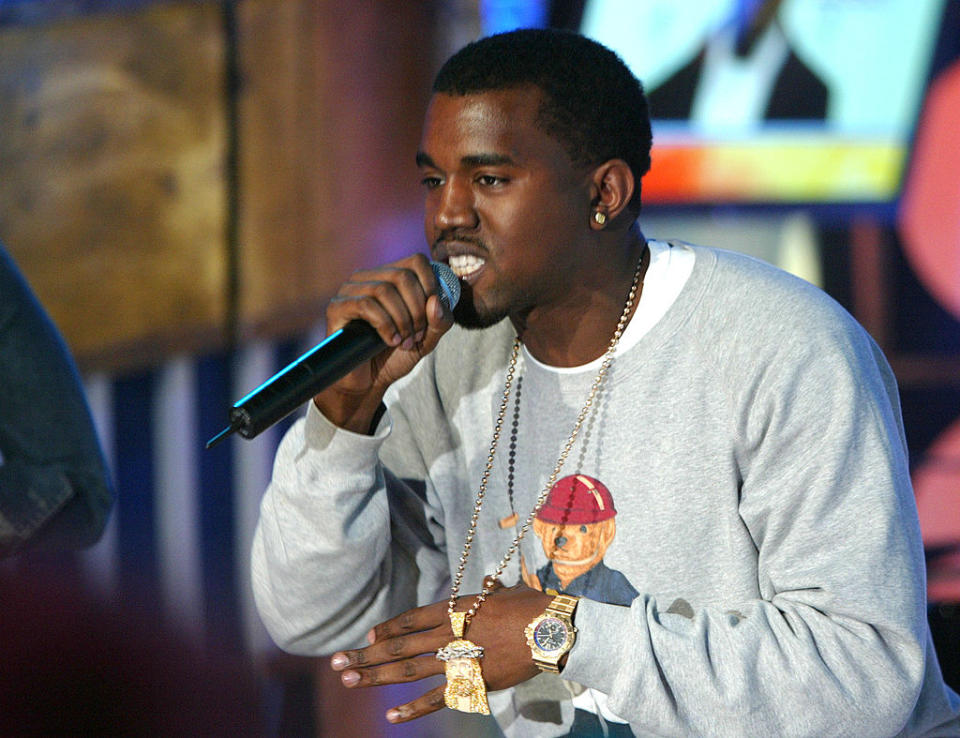 Kanye West performs on MTV's 