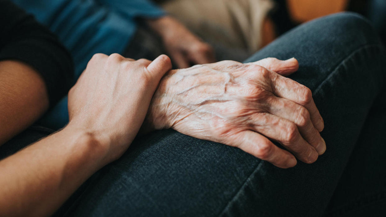 There are many different types of medical alerts to consider such as a smartwatch, mini medical alert button, mobile device, in-home device (no landline required) and more. / Credit: Getty Images