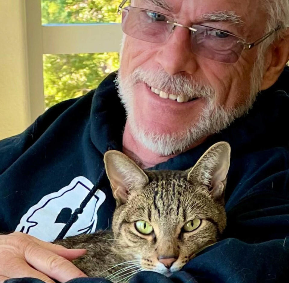 Rick Pero with CatMandu.  (Courtesy Rick Pero)