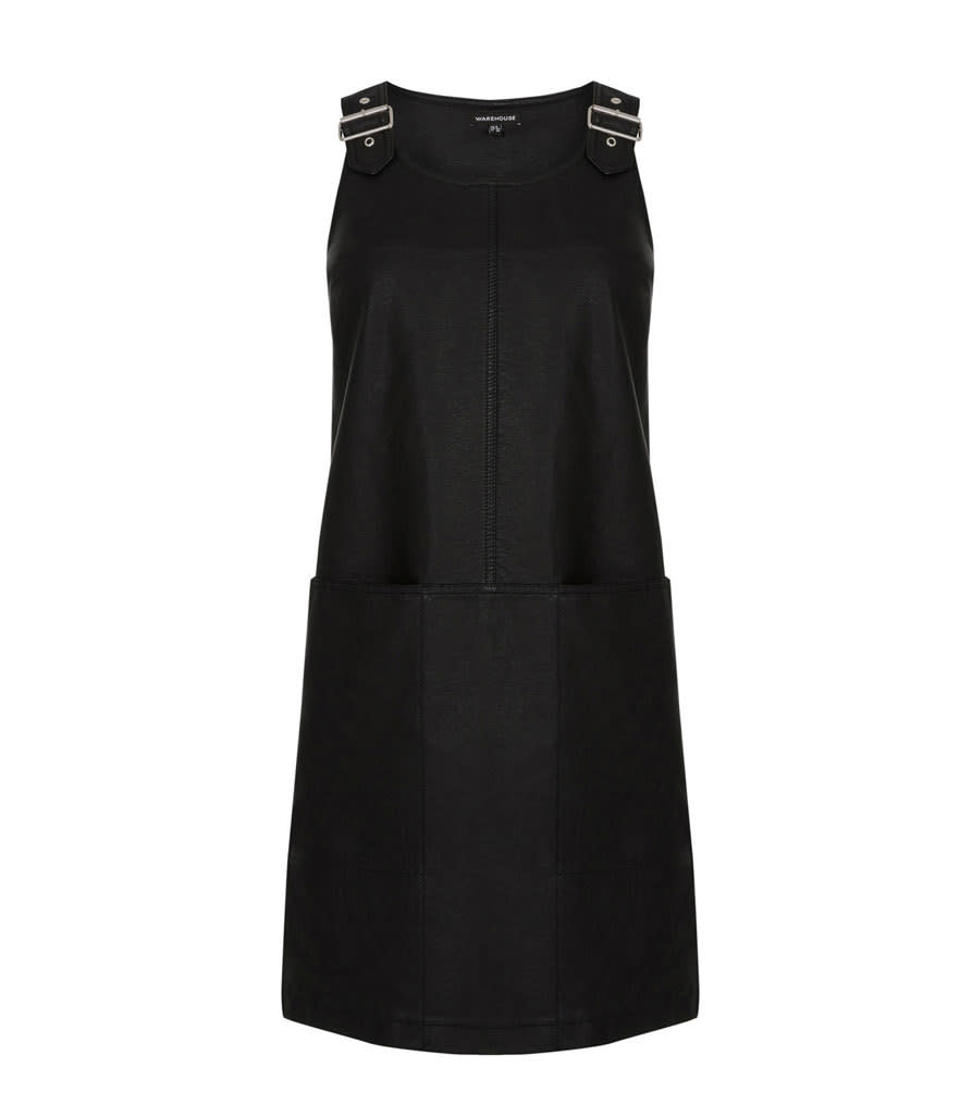 <p>Pu Pinafore Dress, $87, <a href="http://warehouse.andotherbrands.com/pu-pinafore-dress?lng=en-US&ctry=US" rel="nofollow noopener" target="_blank" data-ylk="slk:warehouse.andotherbrands.com;elm:context_link;itc:0;sec:content-canvas" class="link ">warehouse.andotherbrands.com</a></p>