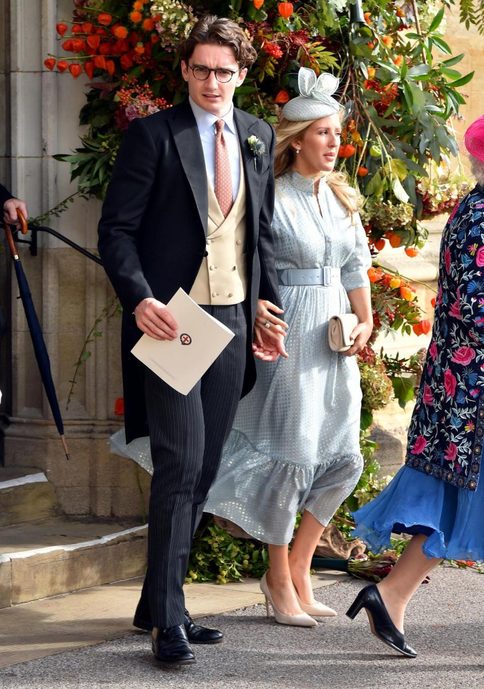 Ellie Goulding  and Caspar Jopling at Princess Eugenie’s wedding (PA)