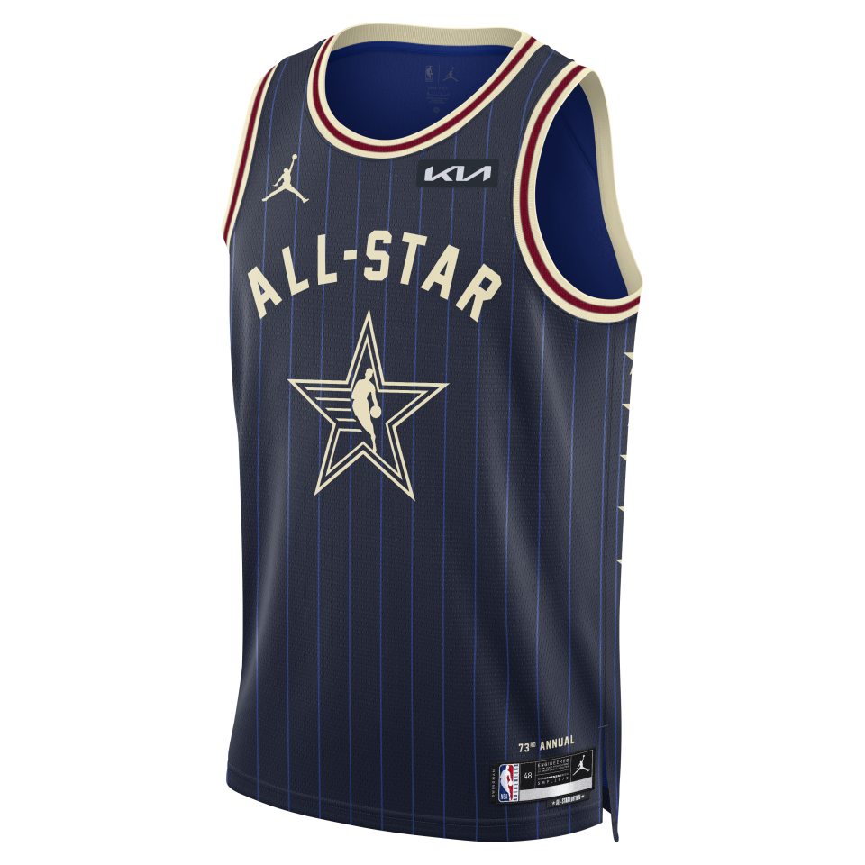 Eastern Conference jerseys for the 2024 NBA All-Star Game in Indianapolis, to be held on Feb. 18.