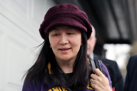 FILE PHOTO: Huawei Technologies Co Chief Financial Officer Meng Wanzhou arrives back at home after her court appearance in Vancouver, British Columbia, Canada, March 6, 2019. REUTERS/Ben Nelms/File Photo