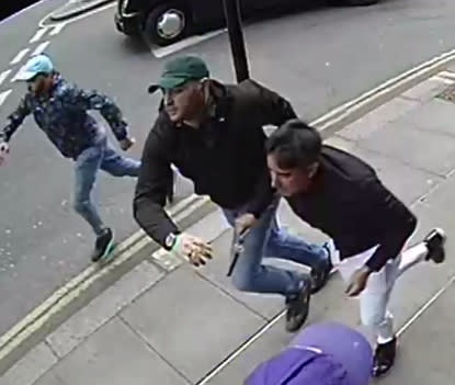 A violent robbery in broad daylight saw three thieves attack a man before fleeing with his £115 designer watch (PA)