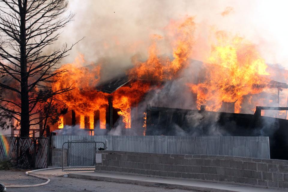 Tuesday's early-morning fire at the 400 block of S. Ruby Street was the second major fire in the same neighborhood in just over a month.