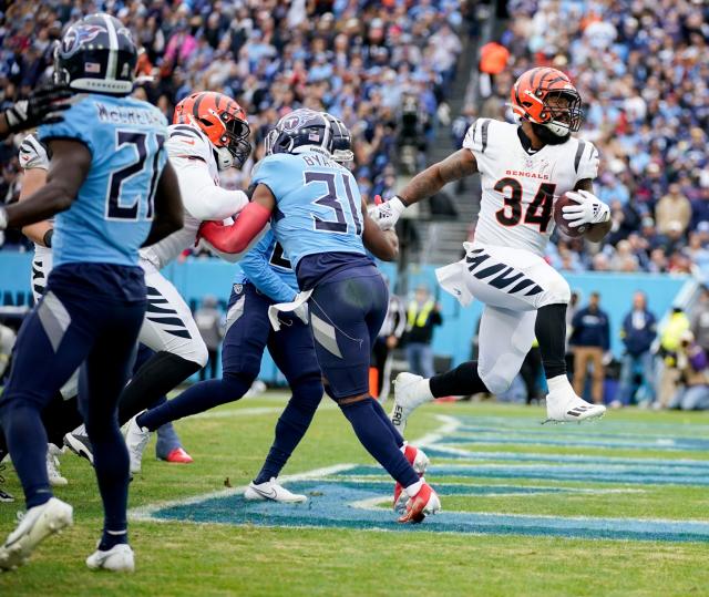 Samaje Perine Run  Week 12 Bengals Highlights vs. Tennessee Titans