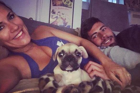 Heated? Caroline Flack and Andrew Brady are on the rocks: Andrew Brady Instagram