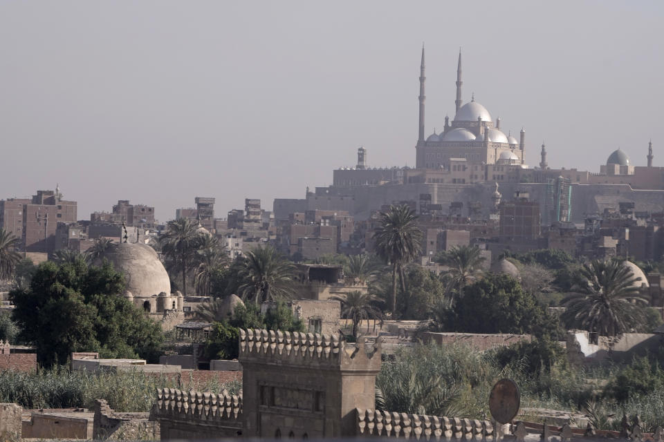 A general view showing Cairo's historic City of the Dead, Egypt, Saturday, Sept. 9, 2023. Authorities have already razed hundreds of tombs and mausoleums as they carry out plans to build a network of multilane highways through the City of the Dead, a vast cemetery in the Egyptian capital that has been in use for more than a millennium. (AP Photo/Amr Nabil)