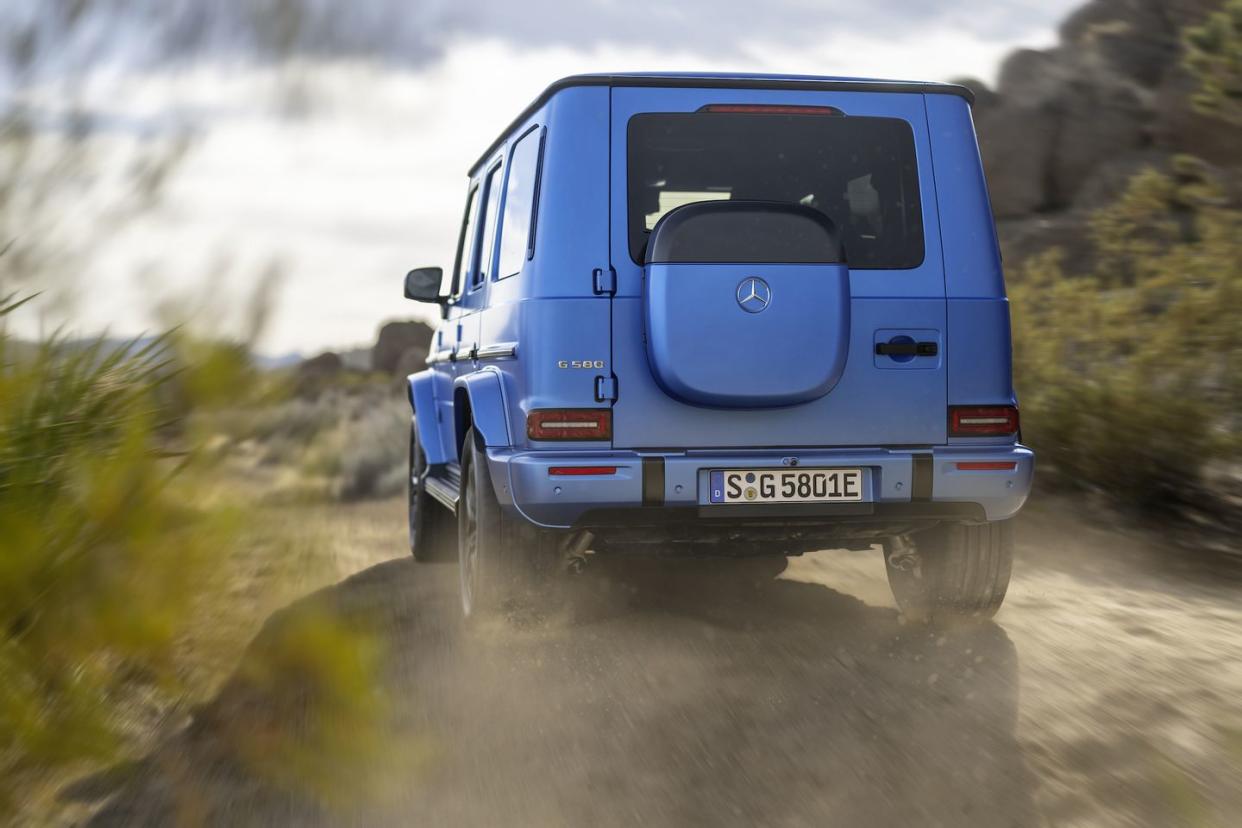 mercedes benz g 580 with eq technology press images