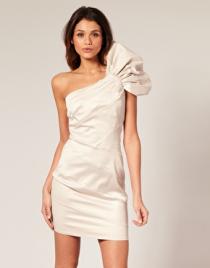 Asos one-shoulder dress, $125.