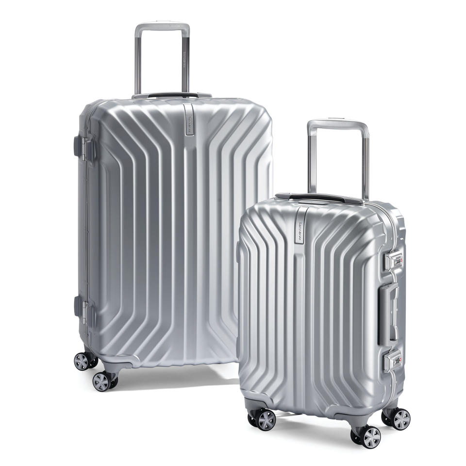 best luggage set silver