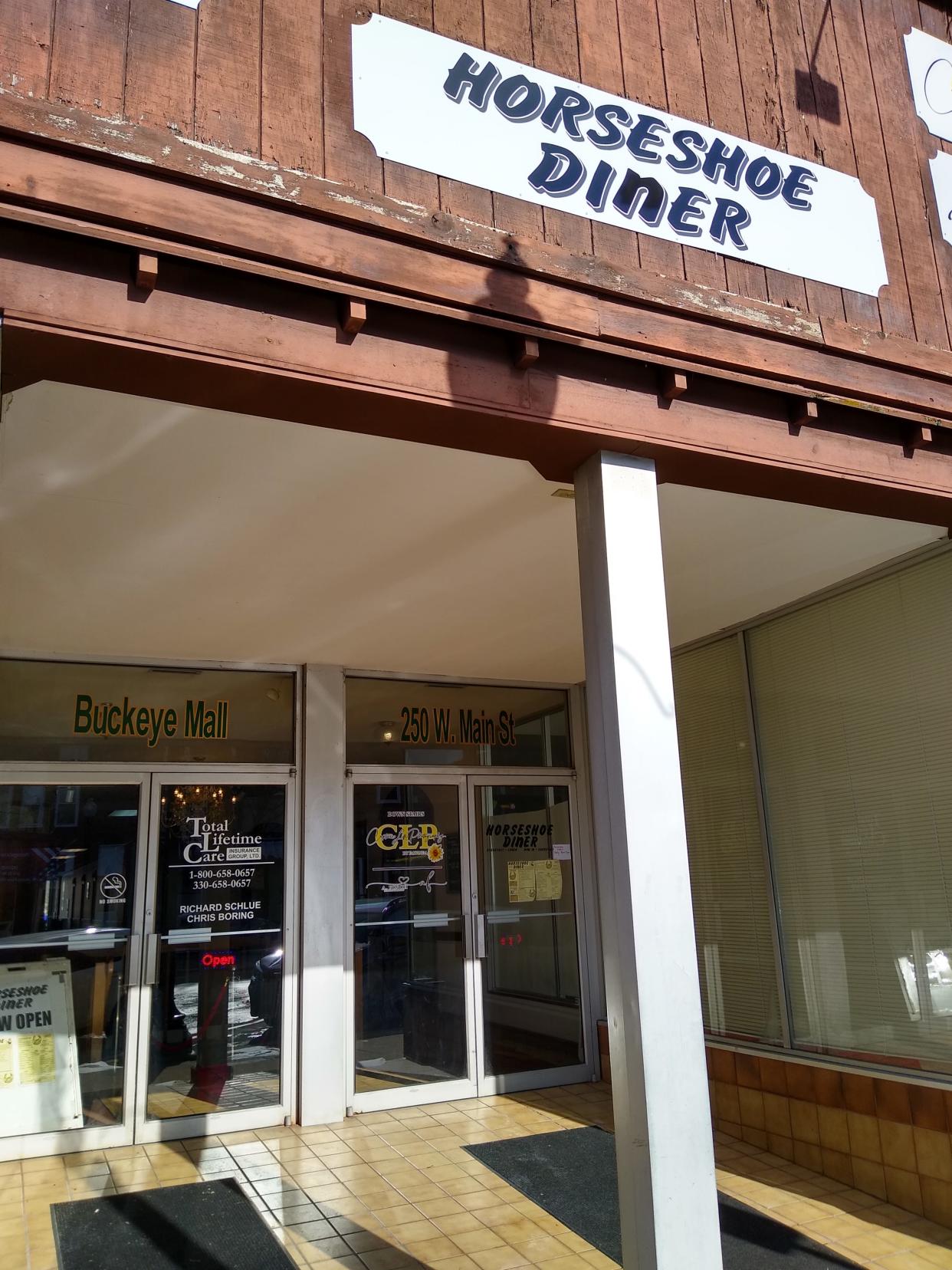 Horseshoe Diner is at 250 W. Main St. in the Buckeye Mall in Ravenna.