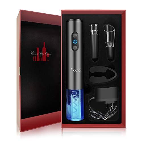 6) Flauno Electric Wine Opener Set