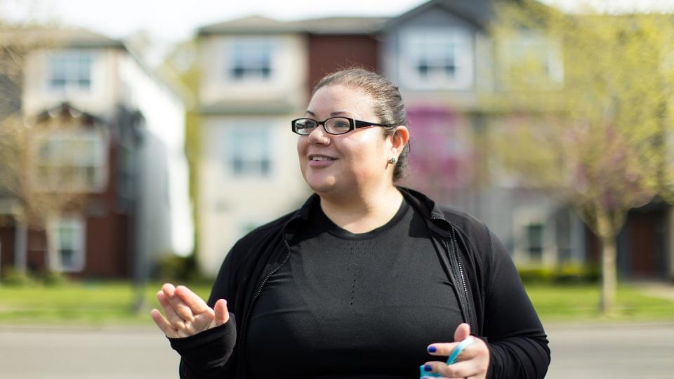 America Lunsford has lived on base at Joint Base Lewis-McChord since 2018. During that time, she has dealt with poor ventilation, mold and concerns about the safety of the water in her townhouse. (Dan Delong/InvestigateWest)