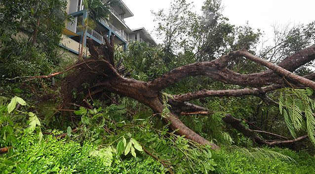 The full extend of the damage will be assessed on Wednesday when the cyclone passes. Photo: AAP