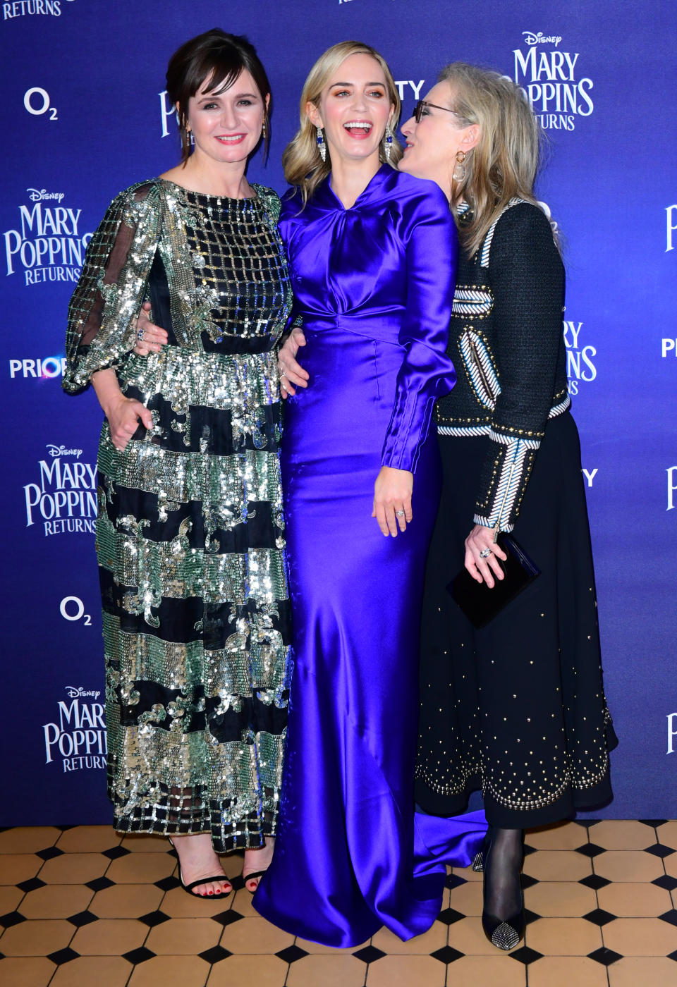 Mary Poppins Returns stars Emily Mortimer, Emily Blunt and Meryl Streep (Ian West/PA)