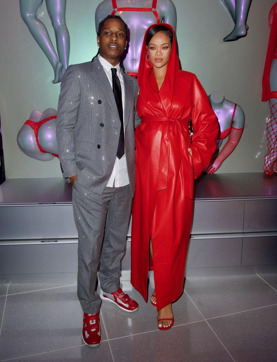 12) Rihanna and ASAP Rocky at a Fenty event in Los Angeles, February 2022