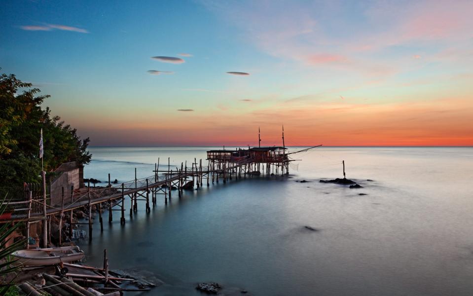 Trabocchi are unique to the region