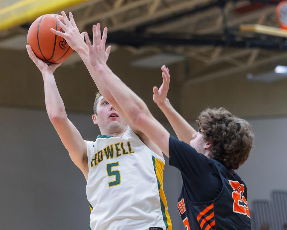 Howell's Logan Leppek averaged 11.5 points and shot 50% from 3-point range in 2022-23.