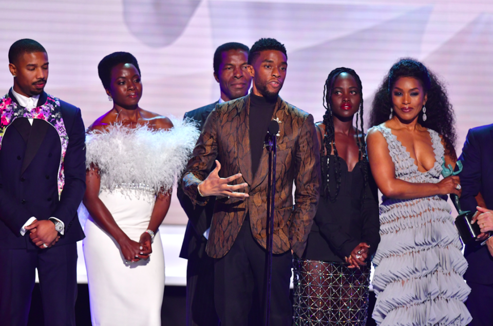 Black Panther was named best movie ensemble at the 2019 SAG Awards. Photo: Getty