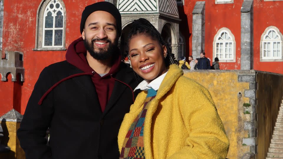 Here's Michael and Isis on vacation in Sintra, Portugal. - Isis Bradford