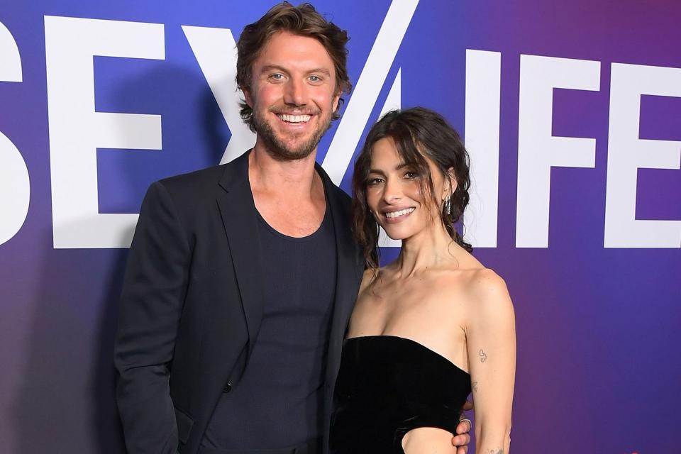 Charley Gallay/Getty Adam Demos and Sarah Shahi 