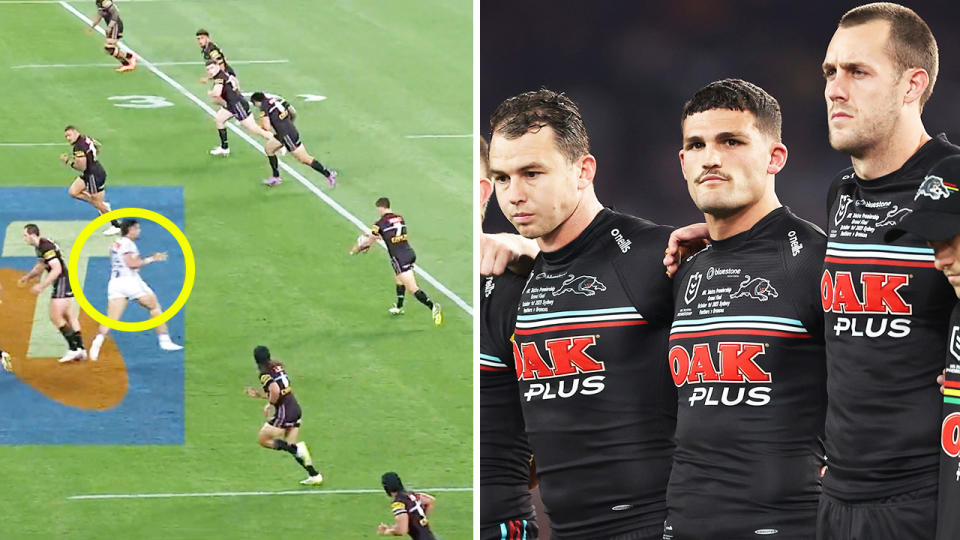 Isaah Yeo and Nathan Cleary in the NRL with the Penrith Panthers.