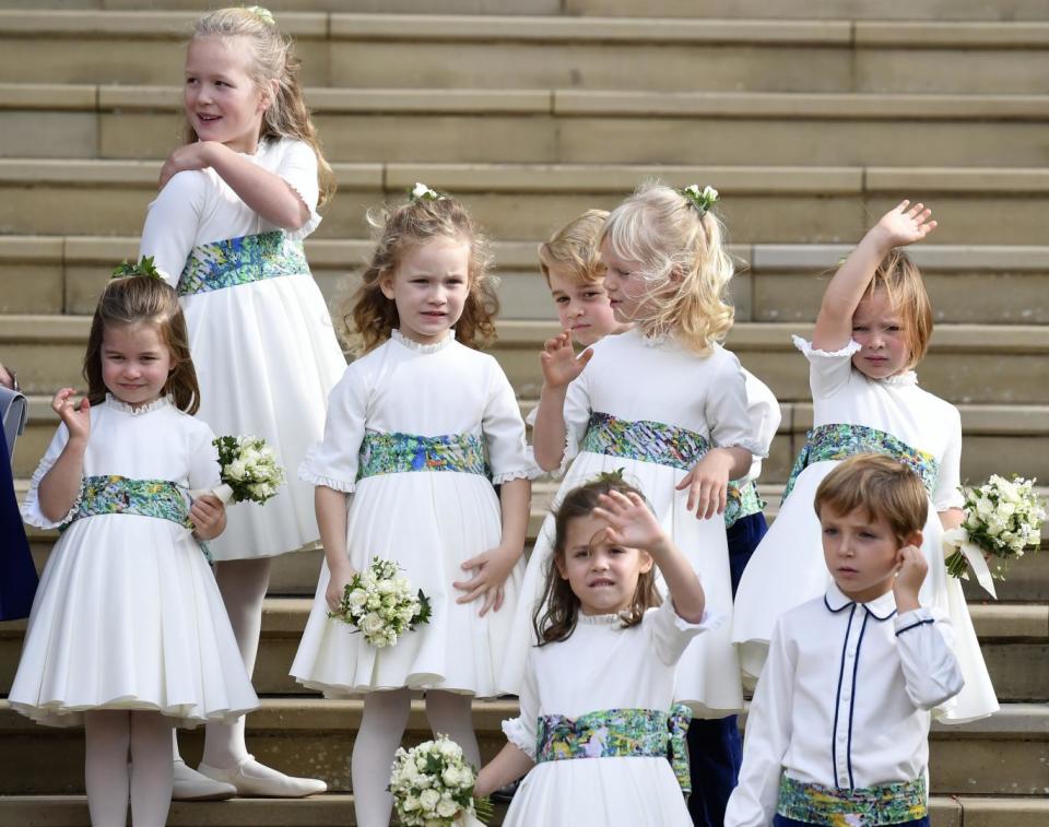 Bridesmaids and pageboys at Princess Eugenie and Jack Brooksbank's wedding (Getty Images)