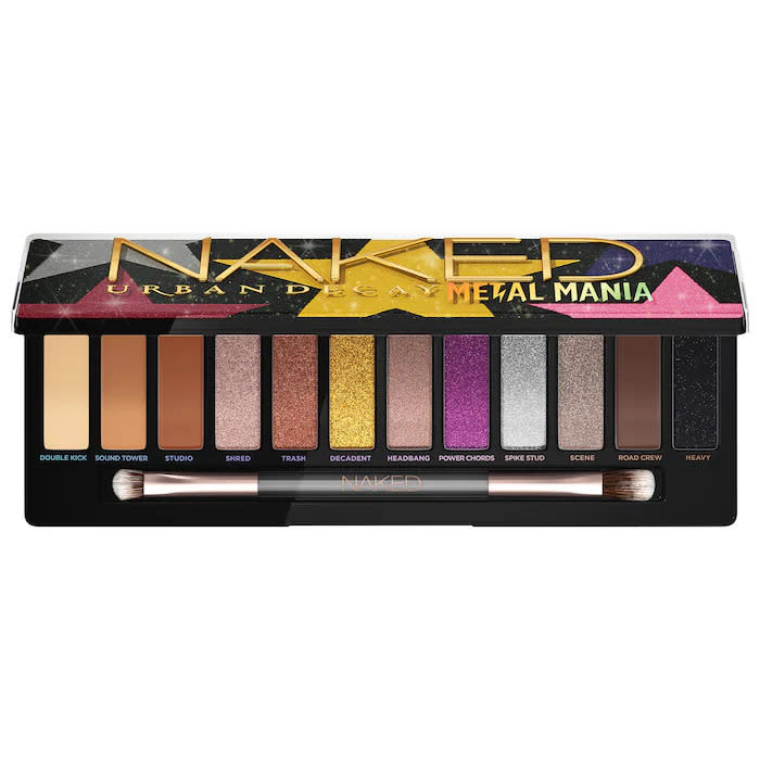 Urban Decay Naked Metal Mania Metallic Eyeshadow Palette. Image via Sephora.