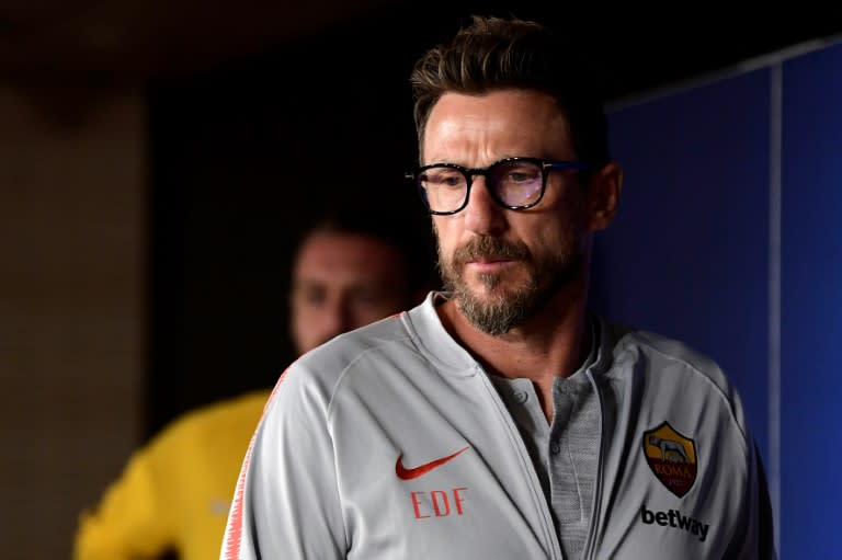 Roma coach Eusebio Di Francesco looks for solutions as the club slump to 14th in Serie A