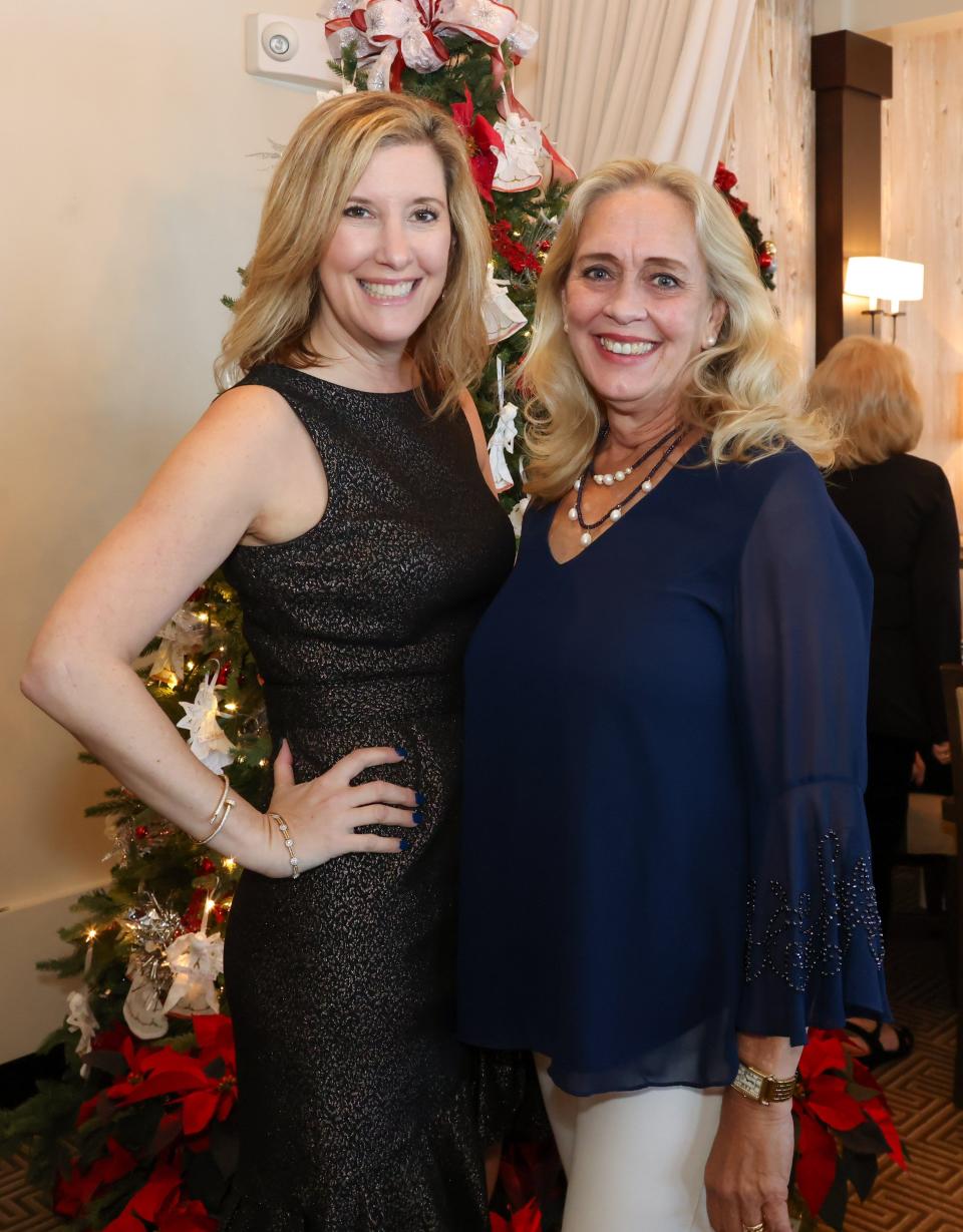 (l-r) Manda Galin and Jodie Schmitz, the sixth annual Grandma's Angels holiday luncheon and auction at the Sailfish Club in November 2021. Schmitz will be at this year's luncheon Nov. 28.