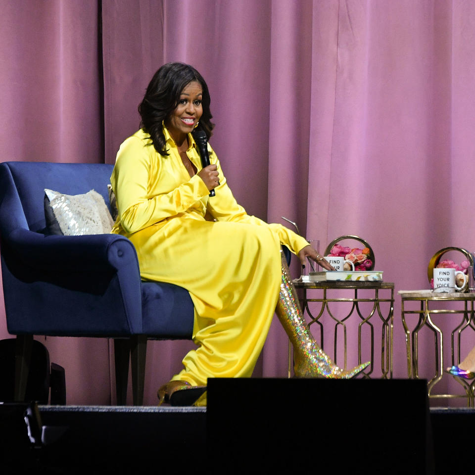 Obama discusses her book “Becoming” at Barclays Center on December 19, 2018 in New York City. - Credit: Getty Images