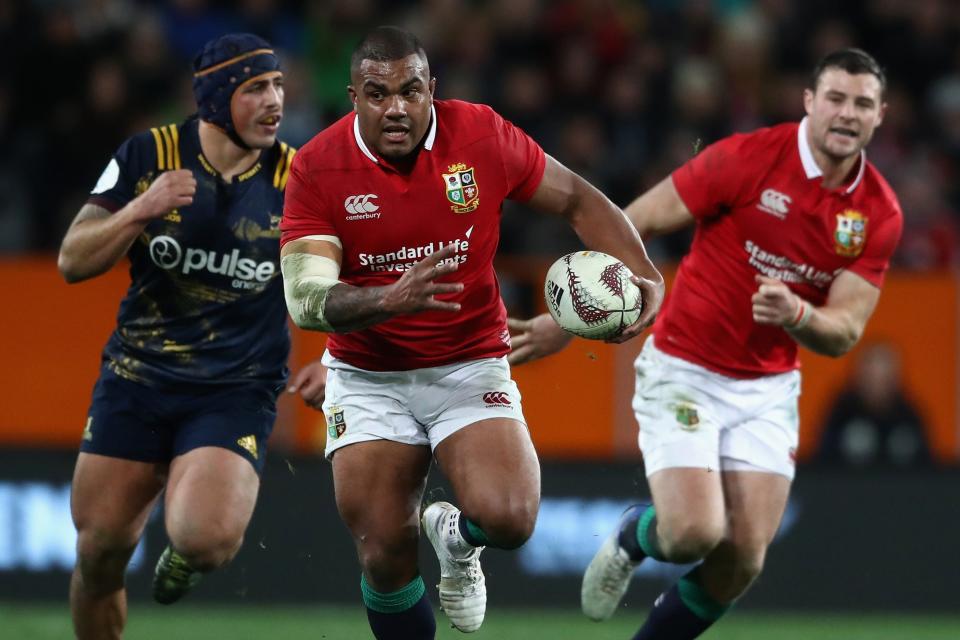 <p>Kyle Sinckler on the charge for the Lions in 2017</p> (Getty Images)