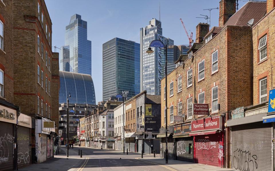 Petticoat Lane Market in Spitalfields, seen here in 2020, was one of the Ripper's haunts