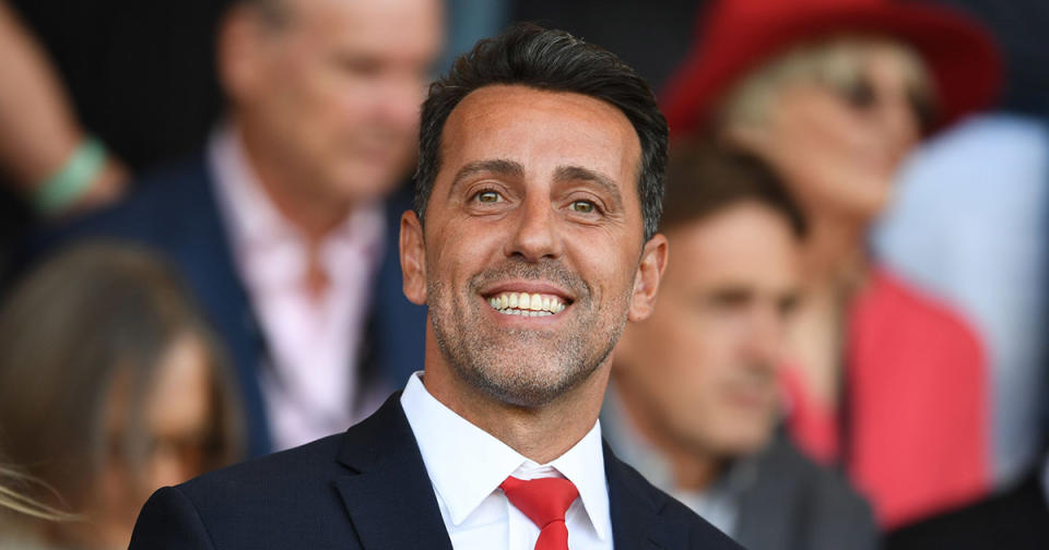   Arsenal Director of Football Edu before the Premier League match between AFC Bournemouth and Arsenal FC at Vitality Stadium on August 20, 2022 in Bournemouth, England. 